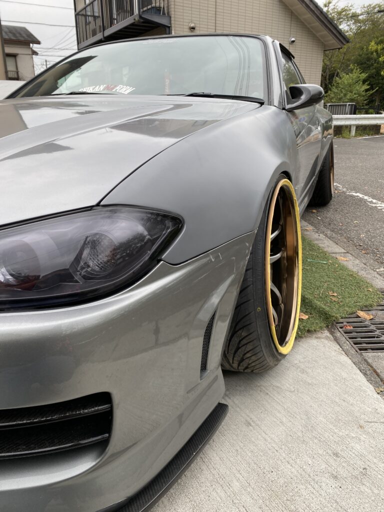 シルビアs15用 ガゼルパンチ 3104フェンダー S15シルビア 30ミリくらいワイドフェンダー 3104フェンダー